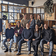 Gruppenbild im Funkhaus